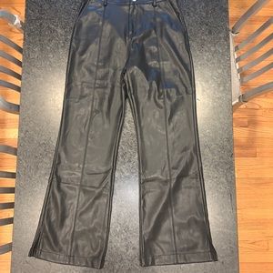 Faux leather pants, Black, size M